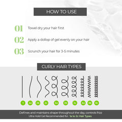 Curly Hair Gel Ultra | Wavy & Curly Hair Products | Curly hair care | Magic hair care for curls | Hair Gel |Shea Butter | Vitamin B | Dragon fruit | Created by Savio John Pereira 50ml (Pack of 10)