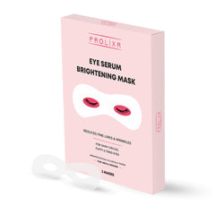 Prolixr Eye Serum Brightening Mask -Fine Lines | Wrinkles | Dark Circles | Puffiness | Fatigue | Cooling | Hydrating | Men & Women - 3 Masks
