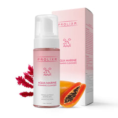 PROLIXR Aqua Marine Foaming Cleanser - Rejuvenating Face Wash | Vitamin C | Hydrating & Anti-Aging | Dead Skin Cells | For All Skin Types - 150ml"