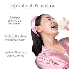 Prolixr Jeju Volcanic Face Mask for Acne-Prone Skin - 50gm | Enriched with Green Tea Extract, Jeju Volcanic Ash and Niacinamide | Pore Cleansing Face Mask for Men & Women | Korean Skin Care Products | Suitable for all Skin Type