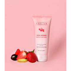 Prolixr Very Berry Moisturizer | Oil-Free Moisturizer for Women & Men | Radiant skin | Non sticky | Hydrating Formula for All Skin Types | 100 gm