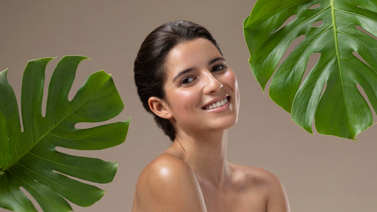 Woman having healthy and hydrated skin