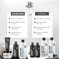 Curly Hair Crèam and Gel Light Combo | Wavy & Curly Hair Products | Hair care for curly hair | Magic hair care for curls | Shea Butter | Coconut | Created by Savio John Pereira (Pack of 2)