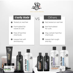 Curly Hair Hydrating Cleanser and Cream Combo | Curly Hair Products | Hair care for curly hair | Magic hair care for curls | Shea butter | Coconut | Created by Savio John Pereira (Pack of 2)