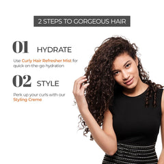 PROLIXR Curly Hair Cream And Refresher Mist Combo|Frizzy And Curly Hair Products|Hair Spray|Hair Care For Curly Hair|Magic Hair Care For Curls|By Bollywood Hair Stylist Savio John Pereira(Pack Of 2)