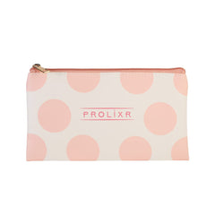 Prolixr Pink Pouch - Makeup & Skincare Pouch - Travel Friendly, Compact & Multi-Functional - Portable & Hassle-Free Cosmetic Pouch - Women & Men