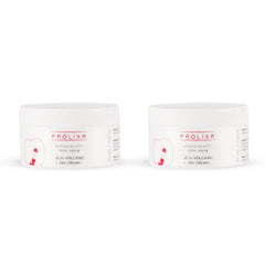 Prolixr Jeju Volcanic Day Cream - With Aloe Vera & Pomegranate - Brightening Day Cream For Collagen Boosting - Korean Skin Care Products - For All Skin Types- Pack Of 2
