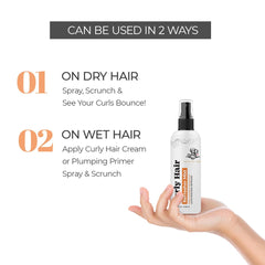 Curly Hair Refresher Mist | Curly hair products | Instantly Refreshes Curls | Adds Hydration | Hair care | Hair style tools | Minimizes Frizz By Savio John Pereira - 100 ml (Pack of 10)