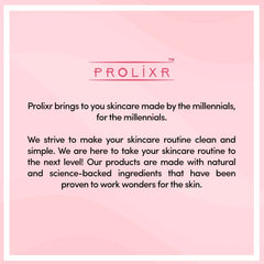 Prolixr Advanced Repair Foaming Face Wash -Sea Algae | Tightens Pores| Excess Oil | All Skin Types - 80ml