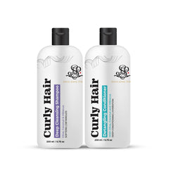 Curly Hair Shampoo and Conditioner Combo,Curly hair Products, Hair care products for women, with Coconut oil, Shea butter, Olive oil, Created by Savio John Pereira for Prolixr