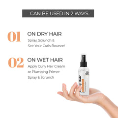 Curly Hair Refresher Mist | Wavy, Frizzy and Curly Hair Products | Hair spray | Curly hair care| Magic hair care for curls | Created by Savio John Pereira - 50 ml (Pack of 5)