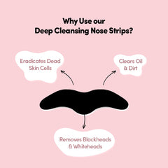 Prolixr Deep Cleansing Charcoal Nose Strips | Witch Hazel & Tea Tree Extracts | Blackheads & Whiteheads | Unclog Open Pores - 6 Strips