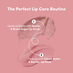 Prolixr Lip Luscious Duo - With Lip Mask & Lip Scrub - Treats Chapped & Dry Lips - Lightens & Brightens Dark Lips - For All Skin Types