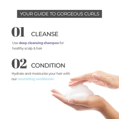 Curly Hair Shampoo and Conditioner Combo,Curly hair Products, Hair care products for women, with Coconut oil, Shea butter, Olive oil, Created by Savio John Pereira for Prolixr