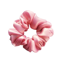 Prolixr's Pink Scrunchies - Made With Soft Satin - Anti Hair Breakage, No Tugging & Pulling - For Pony Tail, Buns & Other Hairstyles - Perfect Hair Accessory For All Occasions