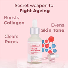 Prolixr's Anti Aging Bundle - With Very Berry Moisturizer And Retinol & Multi Peptide Serum - Reduces Premature Signs Of Aging, Wrinkles & Dark Spots - Hydrates The Skin