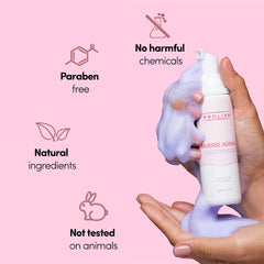 Prolixr Reverse Ageing Foaming Face Wash | Retinol & Acai Berry | Ageing | Collagen Production | Suitable for All Skin Types - 80ml