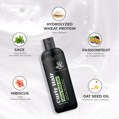 Curly Hair Ultra Hold Gel | Wavy and Curly hair products | Curl Defining Gel | Tames Flyaways | Enriched with Hibiscus, Oat Seed Oil, Sage | Magic hair care for curls | By Bollywood Hair Stylist Savio John Pereira - 100ml