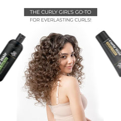 Curly hair gel ultra and Curly hair cream combo,hair care products for women created by Savio for Prolixr, goodness of Shea butter and coconut(Pack of 2)