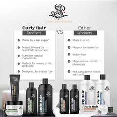 Curly Hair Shampoo and Hydrating Cleanser Combo | Curly Hair Products | Magic hair care for curl | Hair care for curly hair | Shea Butter | Coconut | Created by Savio John Pereira (pack of 2 )