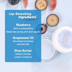 Prolixr Blueberry & Grapeseed Oil Lip Balm - Lip Care | Dry and Chapped Lips | Long Lasting Hydration | All Skin Types, Cruelty Free - 8g