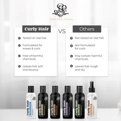 Curly Hair Plumping Primer and Hydrating Cleanser Combo | Frizzy and Curly Hair Products | Hair Volume | Hair care for curly hair | Magic hair care for curls| Created by Savio John Pereira (pack of 2)