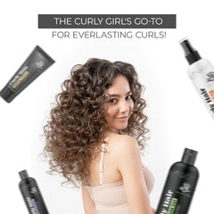 Curly Hair Essentials Set | Hair ultra gel, Hair cream, Plumping primer and Refresher mist | Curly Hair Products | Magic hair care for curls | Shea Butter | Coconut | Created by Savio John Pereira