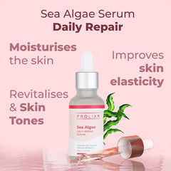 Prolixr's Pore Repair Kit - With Sea Algae Mask & Sea Algae Serum - For Pore Tightening, Detoxifying & Minimizing - Hydrates And Brightens Skin - For Women & Men