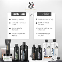 Curly Hair Care Set | Shampoo, Conditioner, Hydrating Cleanser, and Mask | Curly hair Products | Magic hair care for curls | Coconut oil | Shea butter | Created By Savio John Pereira -( Set of 4)