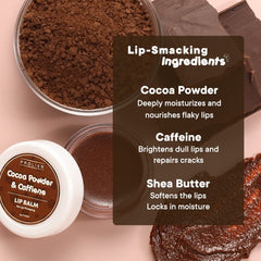 Prolixr Moisturizing Lip Balm | Cocoa Powder & Caffeine Formula | Hydrated Lips | 24 Hour Moisturization | Plump & Smooth | All Skin Types - 8g